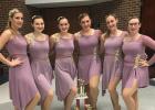 The Concordia High School Dance Squad competed in the Miss Kansas Dance Competition in Olathe. Dance squad members, from left, are Madelyn Meyer, Katie Trecek, Bethany Craig, Allison Poore, Kiara Kilian and Samantha Terrill.